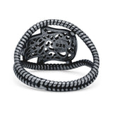 Hamsa Hand Evil Eye Ring