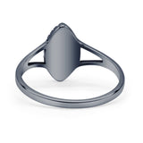 Marquise Lab Created White Opal Ring