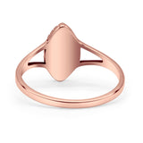 Marquise Lab Created White Opal Ring
