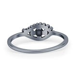 Oxidized Eye Ring