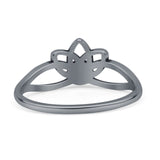 Oxidized Lotus Ring