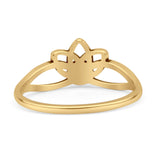 Oxidized Lotus Ring