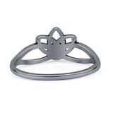 Oxidized Lotus Ring
