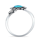 Oxidized Flower & Bee Oxidized Ring