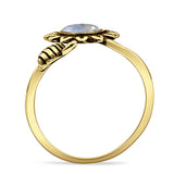 Oxidized Flower & Bee Oxidized Ring