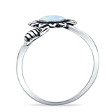 Oxidized Flower & Bee Oxidized Ring