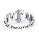 Oxidized Snake Ring