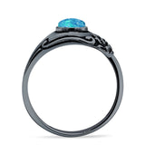 Oxidized Silver Spoon Oxidized Ring