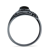 Oxidized Silver Spoon Oxidized Ring