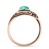 Oxidized Silver Spoon Oxidized Ring