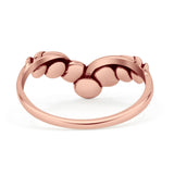 Oxidized Mushroom Chevron Ring