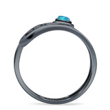 Oxidized Safety Pin Oxidized Ring