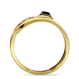 Oxidized Safety Pin Oxidized Ring