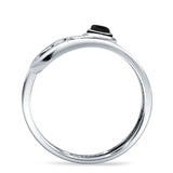 Oxidized Safety Pin Oxidized Ring