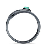 Oxidized Safety Pin Oxidized Ring