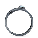 Oxidized Safety Pin Oxidized Ring