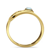 Oxidized Safety Pin Oxidized Ring