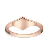 Beaded Halo Chevron Ring
