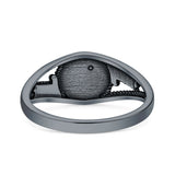 Round Stone Ring