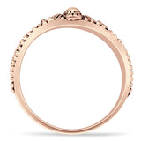 Oxidized Floral Filigree Beaded Band