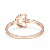 Crescent Moon & Star Ring