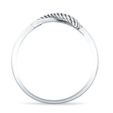 Infinity Rope Oxidized Ring