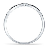 Trinity Bird Oxidized Ring
