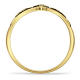Trinity Bird Oxidized Ring
