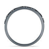 Swirl Bali Style Oxidized Beaded Band