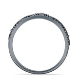 Swirl Bali Style Oxidized Beaded Band