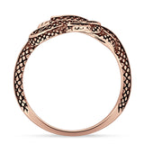 Oxidized Snake Ring