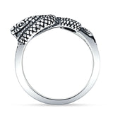 Oxidized Snake Ring