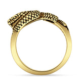 Oxidized Snake Ring