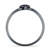 Turtle Ring Oxidized Band