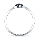 Turtle Ring Oxidized Band