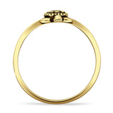 Turtle Ring Oxidized Band