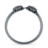 Oxidized Snake Ring