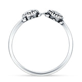 Oxidized Snake Ring