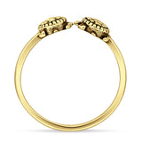 Oxidized Snake Ring