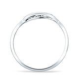 Two Sunflower Smiley O Shaped Oxidized Ring