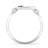 Celestial Moon Star 11mm Circle Ring Oxidized 925 Sterling Silver