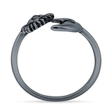 Sun Moon Oxidized Ring
