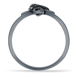 Oxidized Snake Ring
