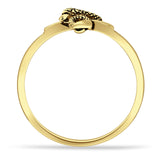 Oxidized Snake Ring