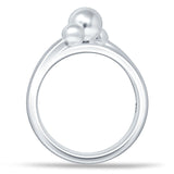 Three Ball Layered Ring