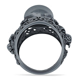 Oxidized Tiger Ring