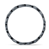 Heart & Cross Ring Oxidized Band