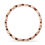 Heart & Cross Ring Oxidized Band