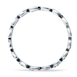 Heart & Cross Ring Oxidized Band