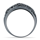 Oxidized Butterfly Ring